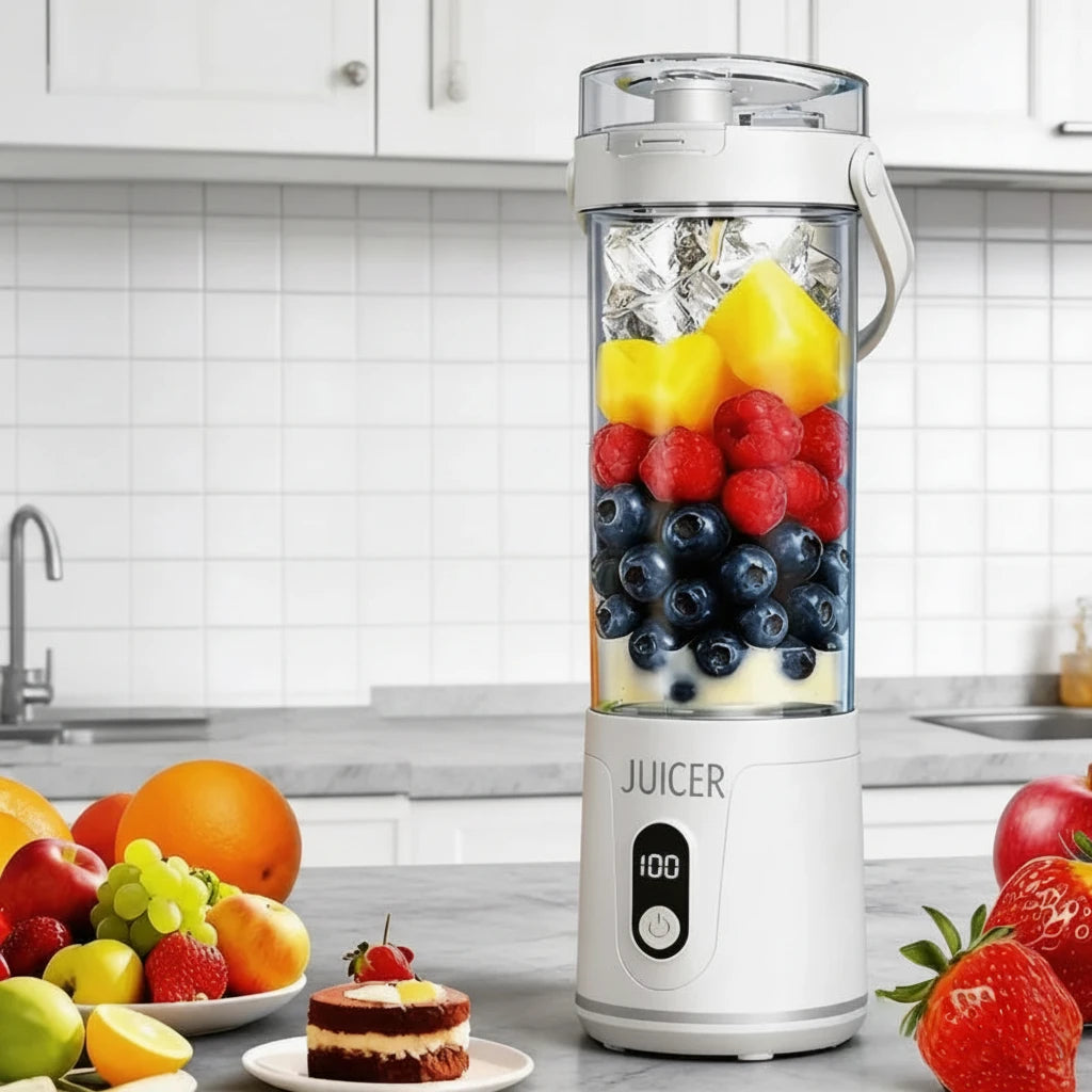 BillyJuice Pro – 700: Draagbare Mini Blender To Go – Draadloze Smoothie Maker & Juicer – USB Oplaadbaar